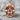 Acanthus Skull Ring, rose gold, front view product photo