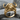Cape Buffalo Ring, gold vermeil, front product photo on stone