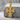 Orthodox Saints Cross Pendant, gold vermeil, product photo resting on stone