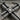 Braided Rope Cross Pendant, oxidized silver, close-up of center square and rope texture