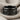 Taurus Zodiac Sign Ring, black rhodium, front view on linen