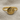Hittite Sun Disk Ring, gold vermeil, product photo on linen