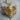V-Twin Engine Skull Pendant, gold vermeil, front product view