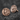 Lion Head Coin Cufflink, rose gold, product photo