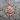 Chinese Dragon Door Knocker Pendant, rose gold plated product photo
