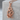 Snake and Lotus Flower Pendant, rose gold finish, front product photo