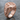 Egyptian Pharaoh Ring, rose gold plated, angled product photo on stone