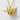 Origami Crane Pendant, gold vermeil, product photo on white