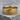 Dragon Armor Scale Ring, gold vermeil, product photo on stone base