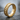 Geometric Roller Ring, gold vermeil, angled product view on wet stone