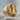 Chess Queen Ring, gold vermeil, angled view on stone
