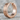 Double Grooved Hoop Earring, black rhodium, front view on stone
