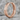 Center Grooved Hoop Earring, rose gold, product photo on stone