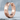 Grooved Industrial Hoop Earring, rose gold, angled product view