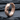 Rhombus Hoop Earring, rose gold, product photo on dark slate