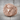 Saint Hubertus Signet Ring, rose gold, front view on wood