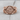 Profile Lion Shield Ring, rose gold, product photo on wood surface