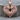 Pegasus Heart Pendant, rose gold, front view on wood base