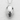 Tuna Nigiri Sushi Pendant, polished sterling silver finish top view