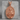 Saint Isidore of Seville Pendant, rose gold finish, front view