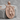 Saint Florian Firefighter Medallion Pendant, rose gold, front view
