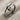 Hammered Bent Nail Ring, oxidized silver, product photo view