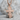 Russian Three Bar Cross Pendant in rose gold, angled product photo