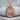 Pieta Sculpture Medal Pendant, rose gold, front view