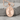 Saint Dymphna Medal Pendant in rose plated silver, front product view