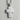 Latin Cross Stepped Pendant, polished silver, product photo