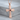 Latin Cross Garnet Pendant, rose gold, front product photo