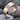 Miraculous Medal Cuff Bracelet, rose gold plated finish, angled view