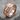 Three Bar Cross Ring, rose gold plated, angled product photo