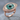 Evil Eye Floating Halo Ring, rose gold plated product photo