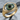 Evil Eye Crescent Lash Ring in gold vermeil, angled product view