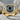 Evil Eye Aurora Halo Ring, gold vermeil, front view