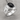 Onyx Doberman Portrait Ring, polished silver product photo