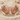 Scallop Folded Shell Earring, rose gold, front product view