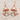 White Topaz Mushroom Dew Earring, product photo, rose gold finish