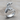 Dachshund Tail Wrap Ring, polished silver finish product photo