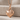 Cable Heart Pendant, rose gold, front view