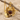 Garnet Acorn Companion Pendant, gold vermeil, front view