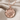 Olive branch medallion pendant, rose gold, front view