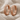 Chevron Huggie Earring, rose gold, angled product view