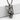 Horned Skull Pendant, oxidized silver, front view