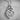 Celtic Heart Knot Crest Pendant in polished silver, front view