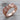 Bandana Knot Enamel Ring, rose gold plated, angled product photo