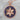 Byzantine Tessera Rosette Pendant, rose gold, front view product photo