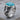 Turquoise Rearing Horse Ring, oxidized silver, three-quarter view