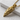 Tiger Arrowhead Pendant, gold vermeil, studio product view